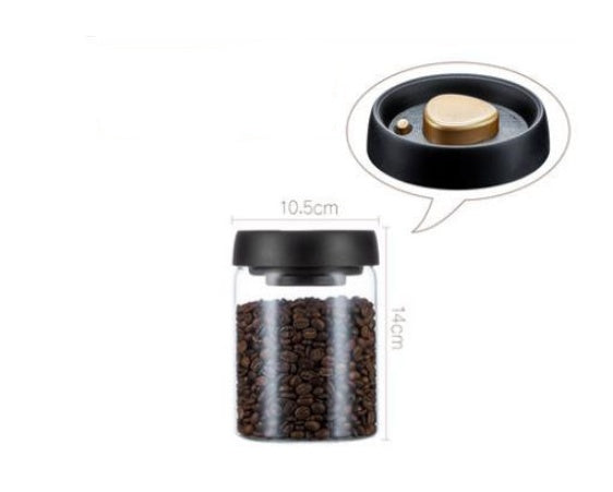 Premium Vacuum Sealed Glass Canister - Airtight Food Storage Jar