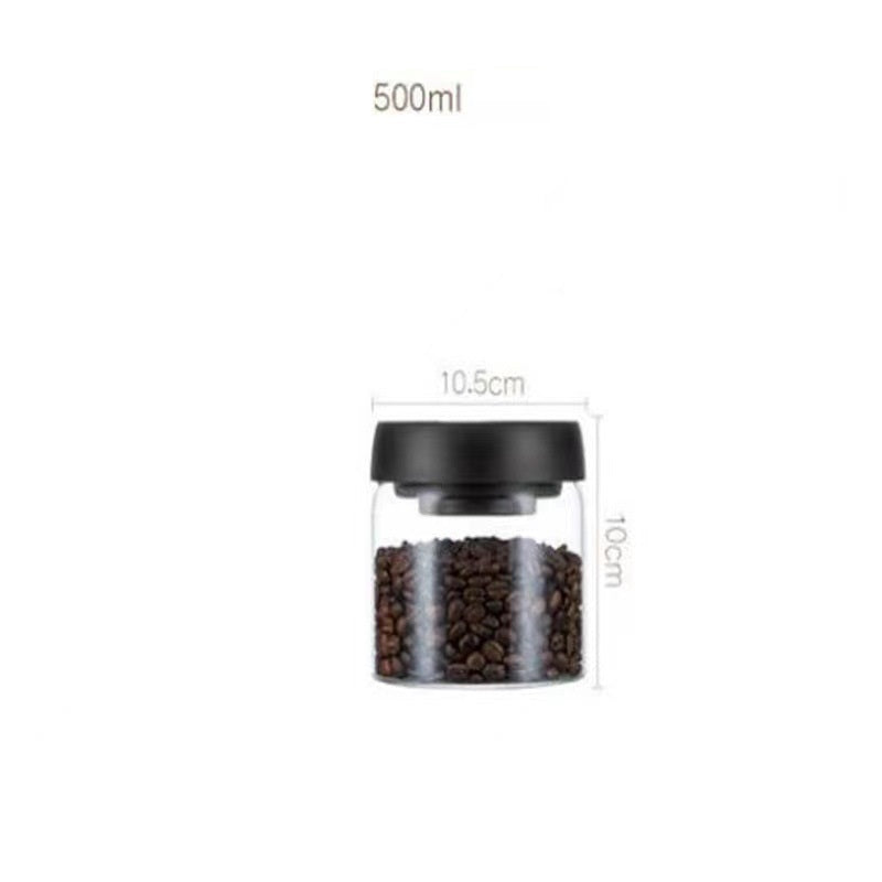 Premium Vacuum Sealed Glass Canister - Airtight Food Storage Jar