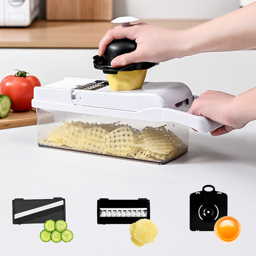 Multi-Functional Vegetable Chopper & Slicer Set – (15, 19, 22, or 26-Piece Sets Available)